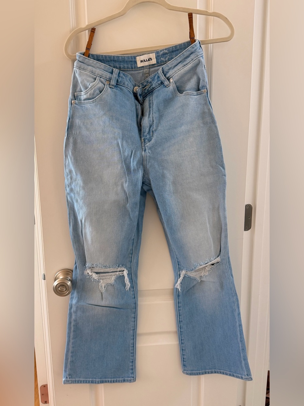 Rolla's Dusters Bootcut Crop Jeans Lightwash - Picture 2 of 5